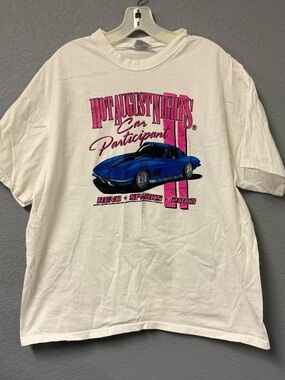 Comfort Colors White Crewneck Tee with Tag Detail